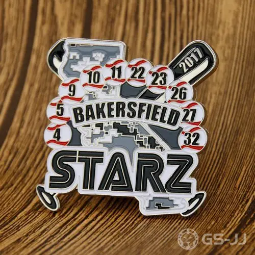6. Bakersfield Starz Custom Baseball Pins 6. Bakersfield Starz Custom Baseball Pins