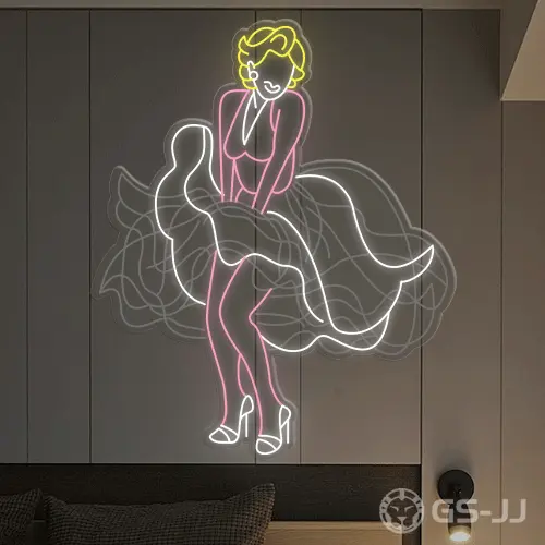 2. Young Woman Neon Sign 2. Young Woman Neon Sign