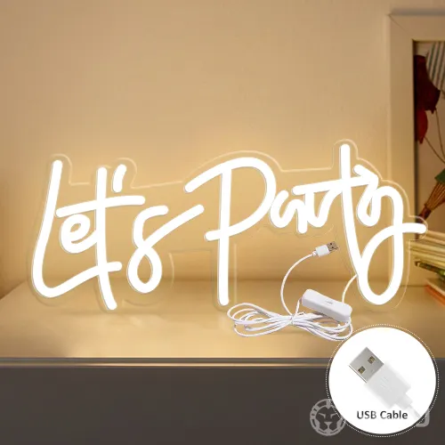1. Let's Party Neon Sign 1. Let's Party Neon Sign