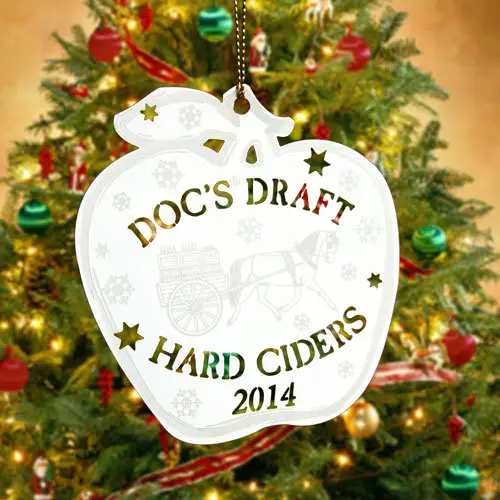 2. Hard Ciders Custom Etched Ornaments 2. Hard Ciders Custom Etched Ornaments