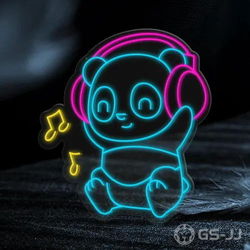 1. Panda 2 Sided Neon Sign 1. Panda 2 Sided Neon Sign
