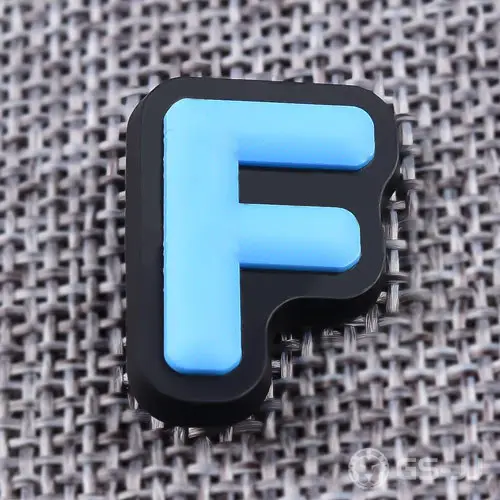 1. F 3D PVC Emblems 1. F 3D PVC Emblems