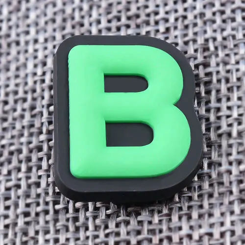 3. Letter B PVC Patches
