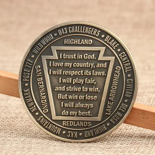 8.  Baseball Sports Coin