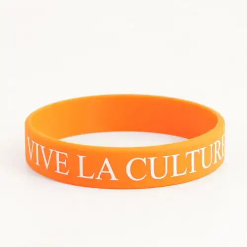 17. WB-SL-PR Orange Printed Wristbands Cheap