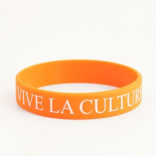 17. WB-SL-PR Orange Printed Wristbands Cheap