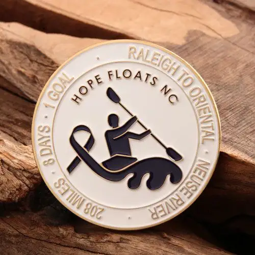 4. Hope Floats NC Personalized Coin