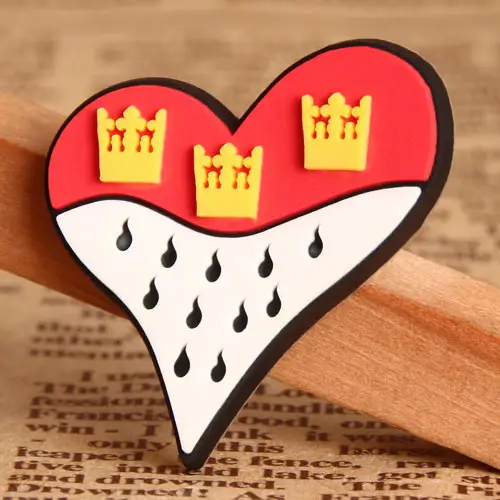 5. 2D Heart PVC Lapel Pin 5. 2D Heart PVC Lapel Pin