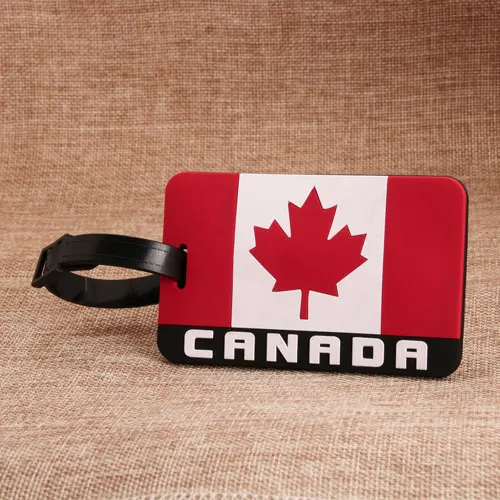 18. 2D Canada Flag PVC Luggage Tag 18. 2D Canada Flag PVC Luggage Tag