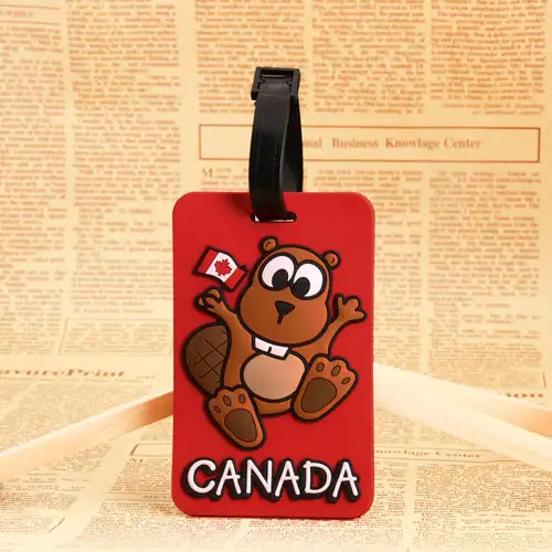 13. Canada Squirrel PVC Luggage Tag