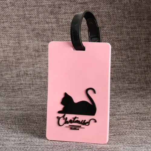 15. Lying Cat PVC Luggage Tag 15. Lying Cat PVC Luggage Tag