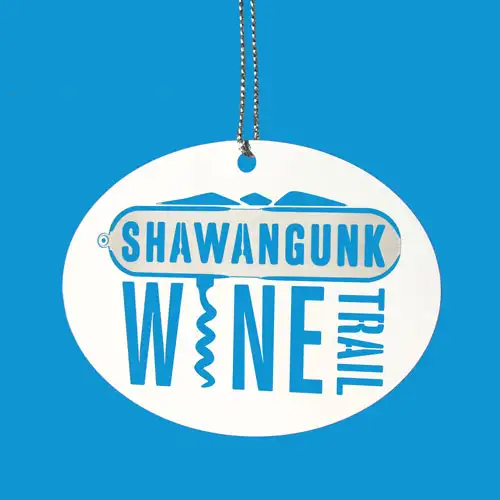 5. Shawangunk Wine Trail Etched Ornaments