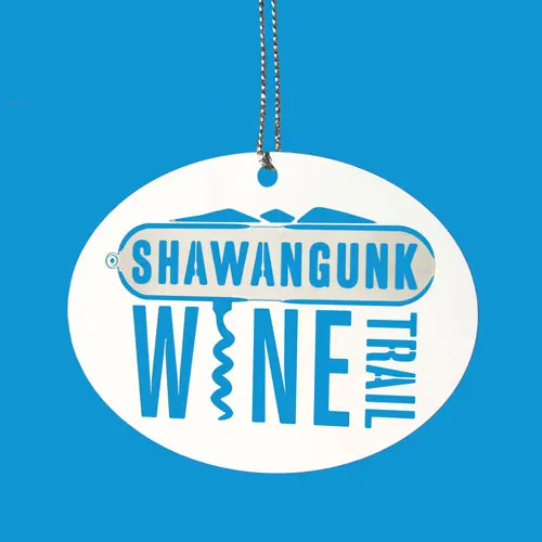 5. Shawangunk Wine Trail Etched Ornaments