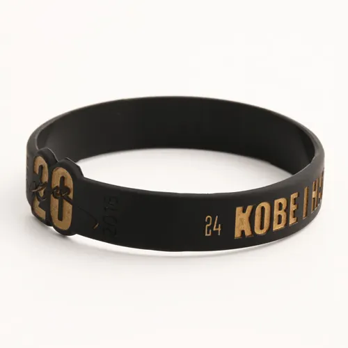 14. WB-SL-FG Thanks Kobe Custom Wristbands 14. WB-SL-FG Thanks Kobe Custom Wristbands