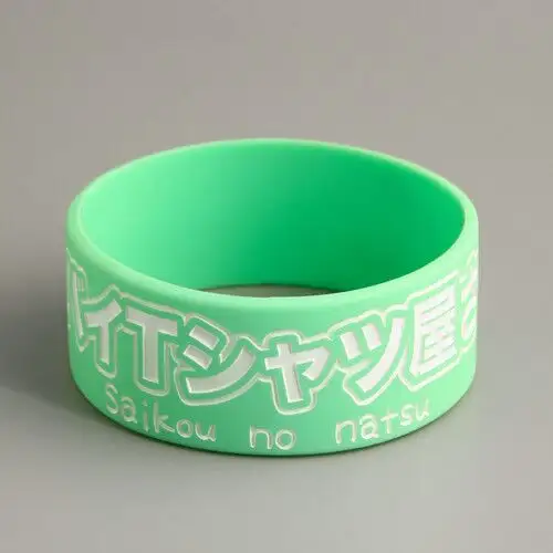 8. WB-SL-1W Green Widened Custom Wristbands 8. WB-SL-1W Green Widened Custom Wristbands