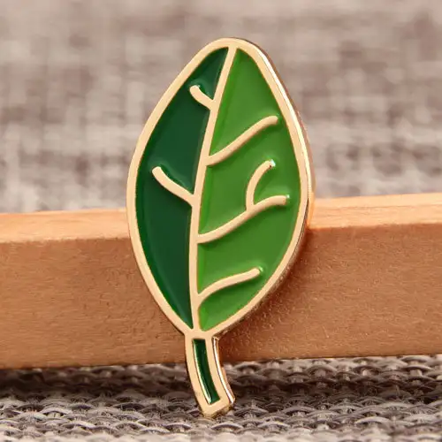 8. Green Leaves Custom Pins
