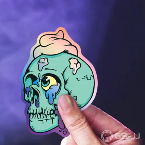 5. Skull Holographic Stickers 5. Skull Holographic Stickers