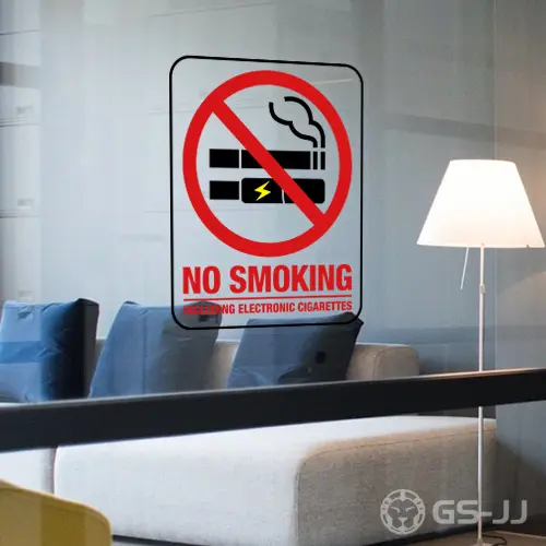 10. No Smoking Static Cling Decals 10. No Smoking Static Cling Decals