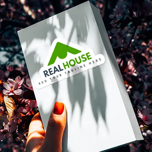 7. Real House Die Cut Stickers