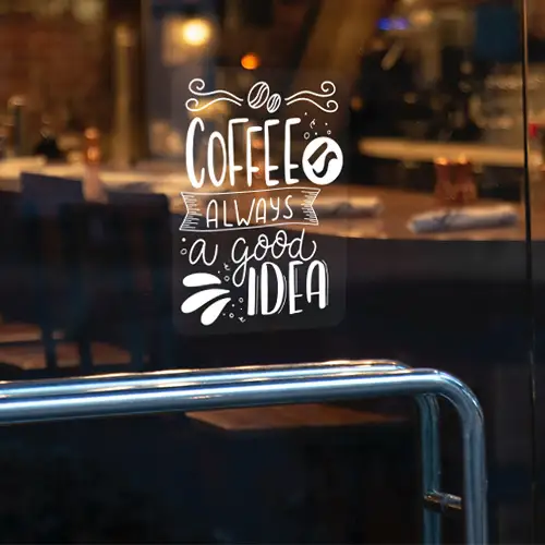 4. Static Cling Decals for Windows