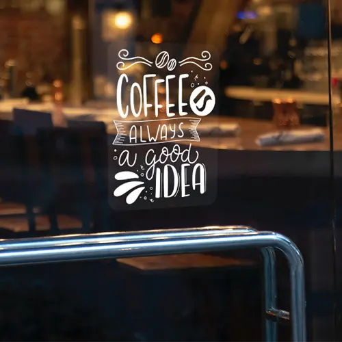 4. Static Cling Decals for Windows