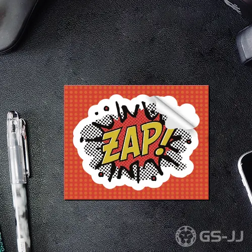 10. ZAP Kiss Cut Stickers 10. ZAP Kiss Cut Stickers