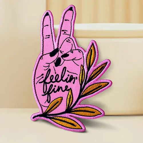 2. V-shaped Victory Custom Patches 2. V-shaped Victory Custom Patches