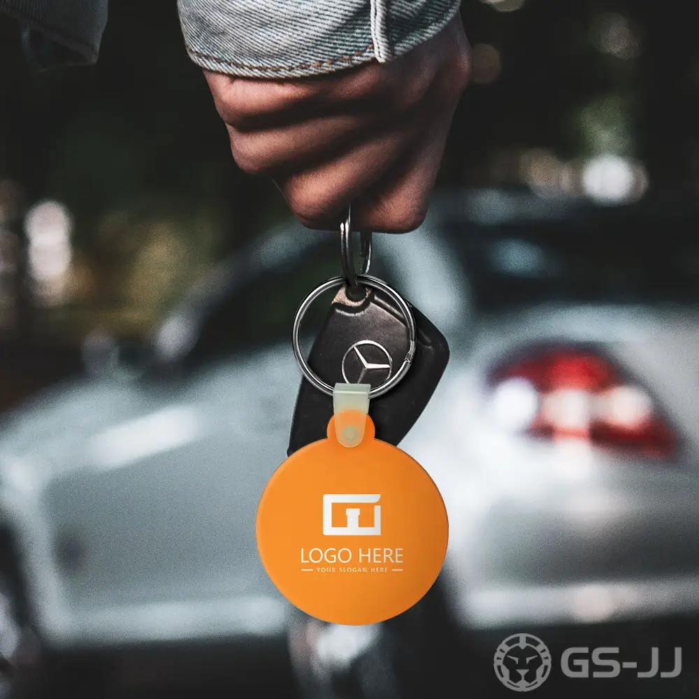 KC-SC-RND Custom Round Silicone Keychain KC-SC-RND Custom Round Silicone Keychain