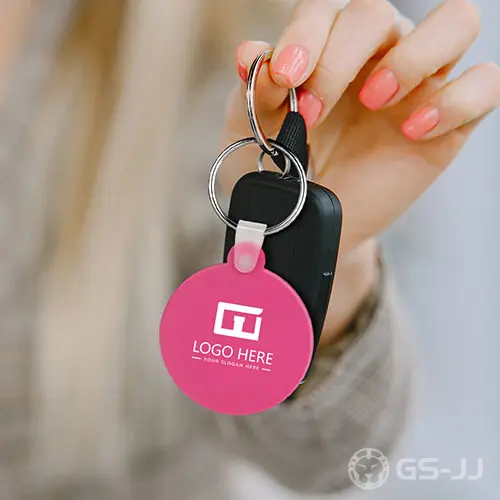 KC-SC-RND Custom Round Silicone Keychain KC-SC-RND Custom Round Silicone Keychain