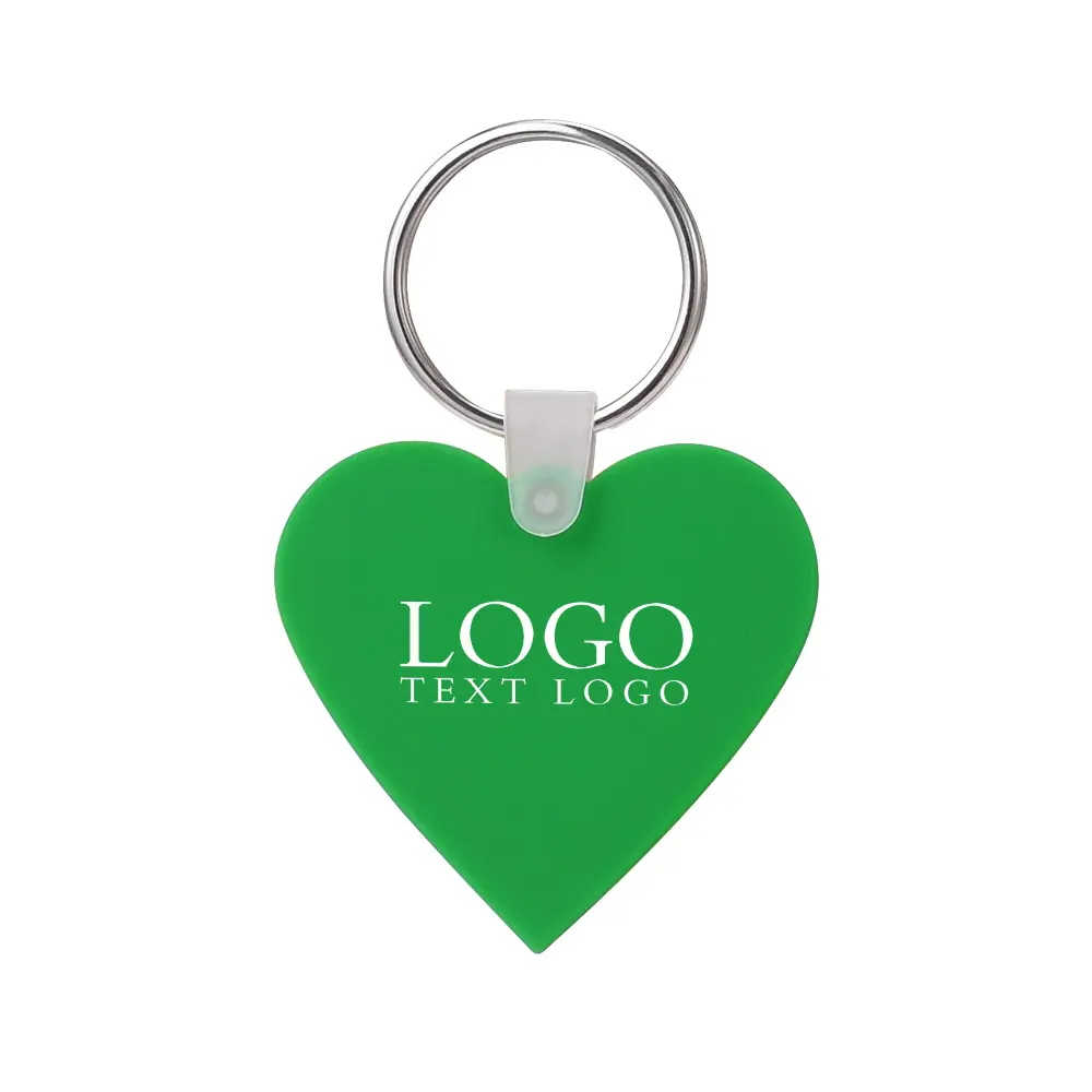 KC-SC-HRT Custom Heart Shaped Silicone Keychains KC-SC-HRT Custom Heart Shaped Silicone Keychains