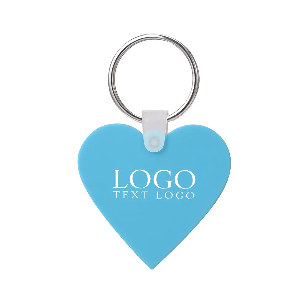 KC-SC-HRT Custom Heart Shaped Silicone Keychains KC-SC-HRT Custom Heart Shaped Silicone Keychains