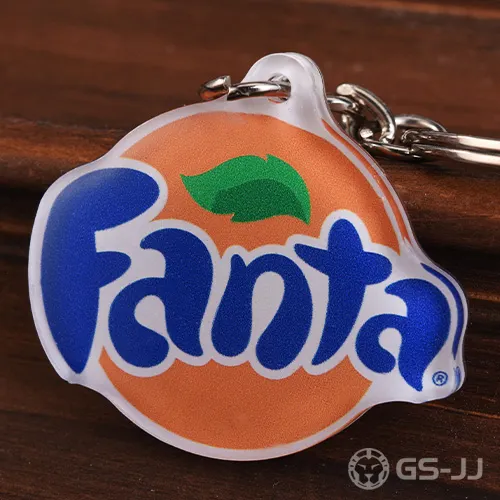 2. FANTA logo Acrylic Keychian 2. FANTA logo Acrylic Keychian