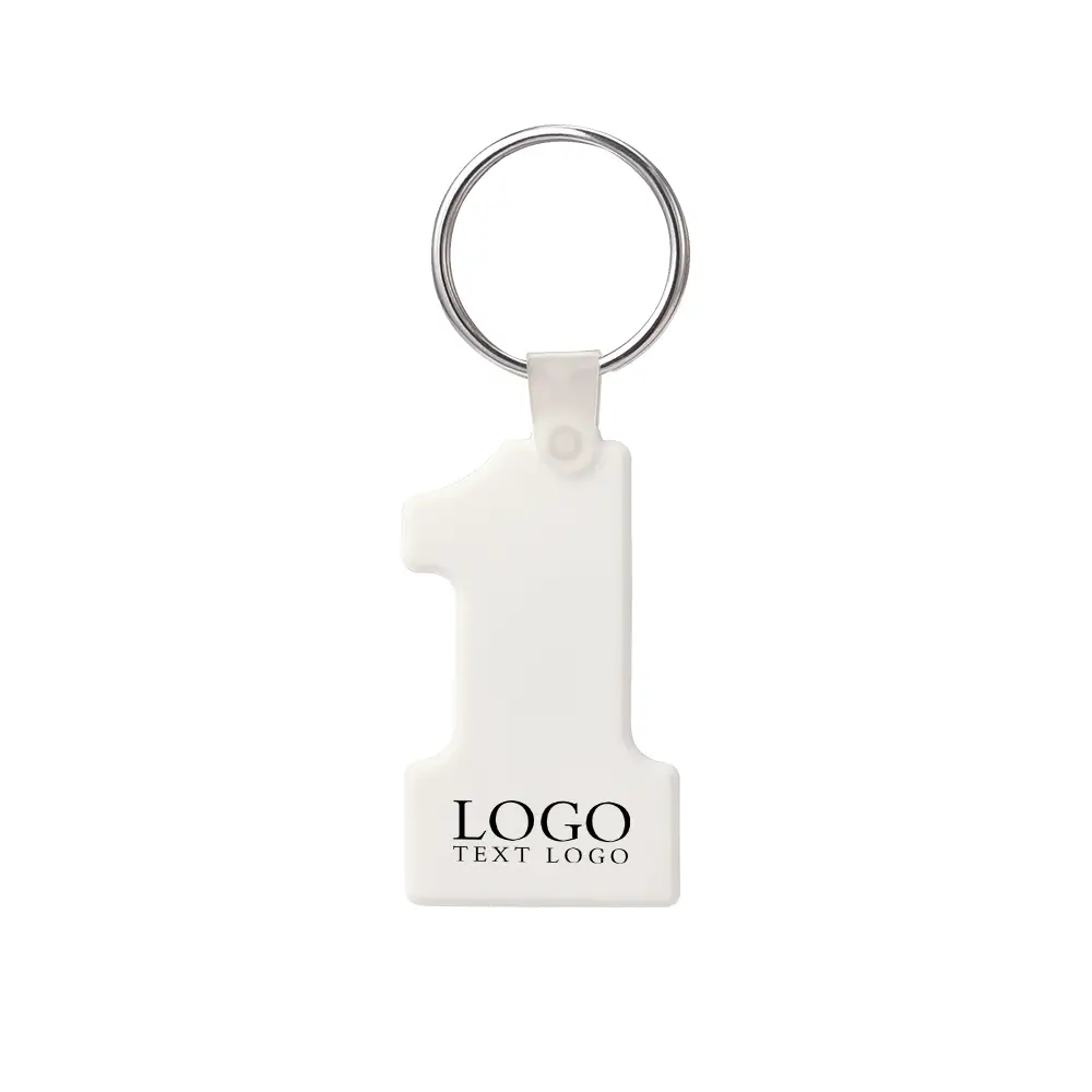 KC-SC-NO1 Printed Number One Custom Soft Keychains KC-SC-NO1 Printed Number One Custom Soft Keychains