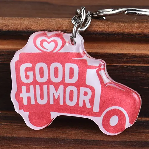 1. Pink Good Humor Cart Acrylic Keychain 1. Pink Good Humor Cart Acrylic Keychain