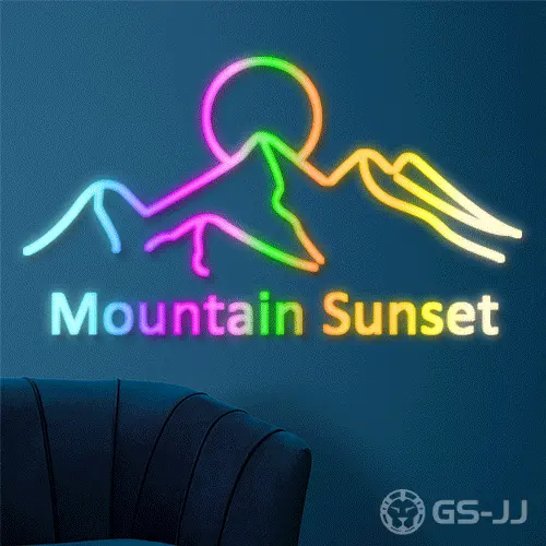 6. Mountain Sunset RGB Neon Signs 6. Mountain Sunset RGB Neon Signs