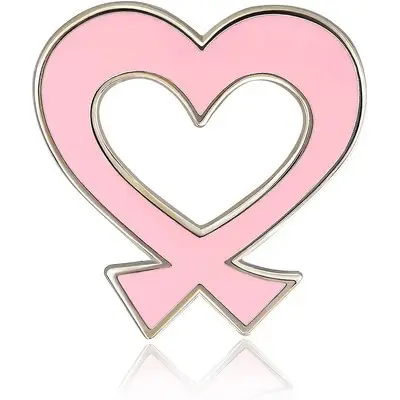 4. Heart Ribbon Awareness Ribbon Pin