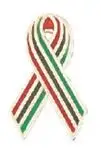 8. 3 Stripe Awareness Ribbon Pin 8. 3 Stripe Awareness Ribbon Pin