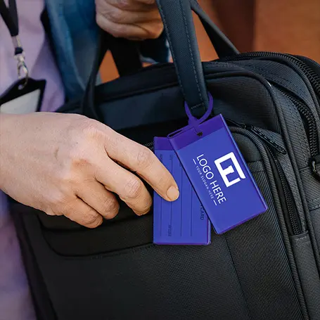 LT-PVC-REC Soft PVC Luggage Tags With Logo LT-PVC-REC Soft PVC Luggage Tags With Logo