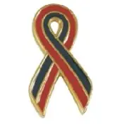 9. 2 Tone Awareness Ribbon Pin 9. 2 Tone Awareness Ribbon Pin