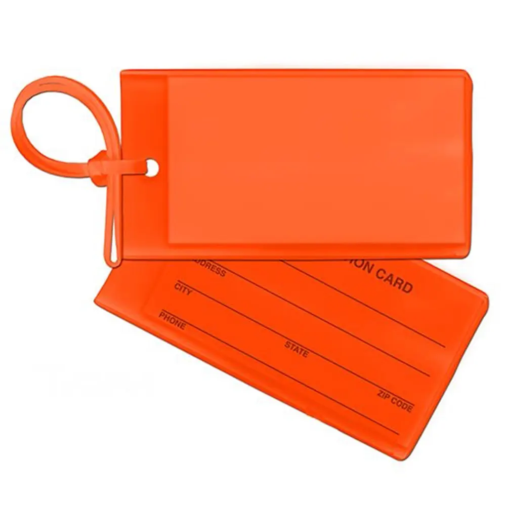 LT-PVC-REC Soft PVC Luggage Tags With Logo LT-PVC-REC Soft PVC Luggage Tags With Logo