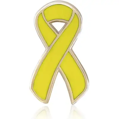 14. Rounded Top Ribbon Awareness Ribbon Pin 14. Rounded Top Ribbon Awareness Ribbon Pin