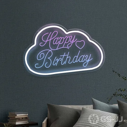 3. Cloud Engraved Neon Sign 3. Cloud Engraved Neon Sign