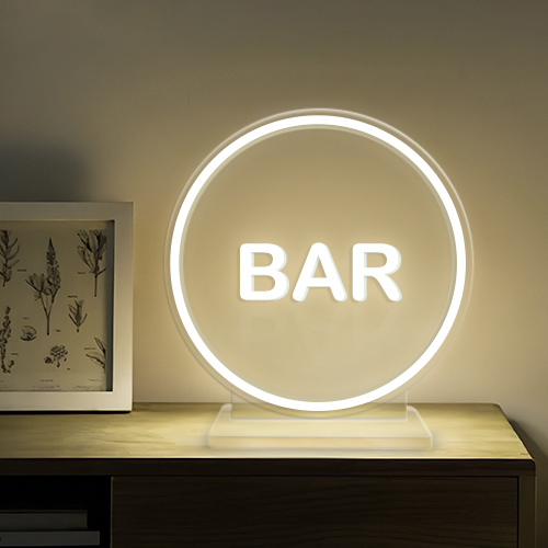1. Bar Neon Sign with Stand
