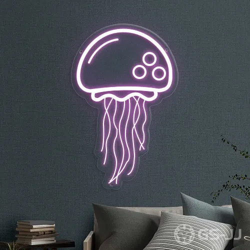 4. Jellyfish Engraved Neon Sign 4. Jellyfish Engraved Neon Sign