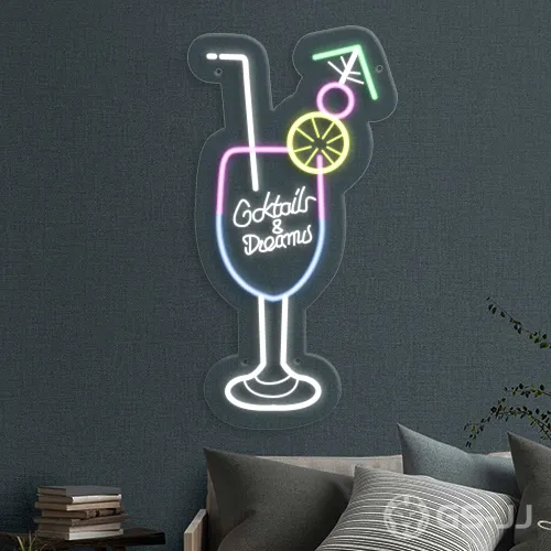 2. Cocktail Engraved Neon Sign 2. Cocktail Engraved Neon Sign