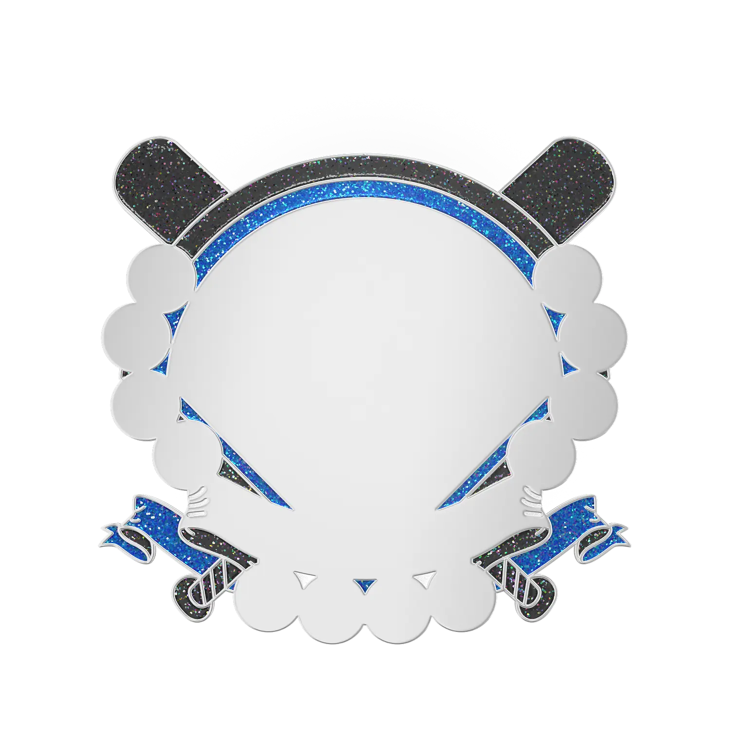 Glitter Baseball Sunamel Trading Pins