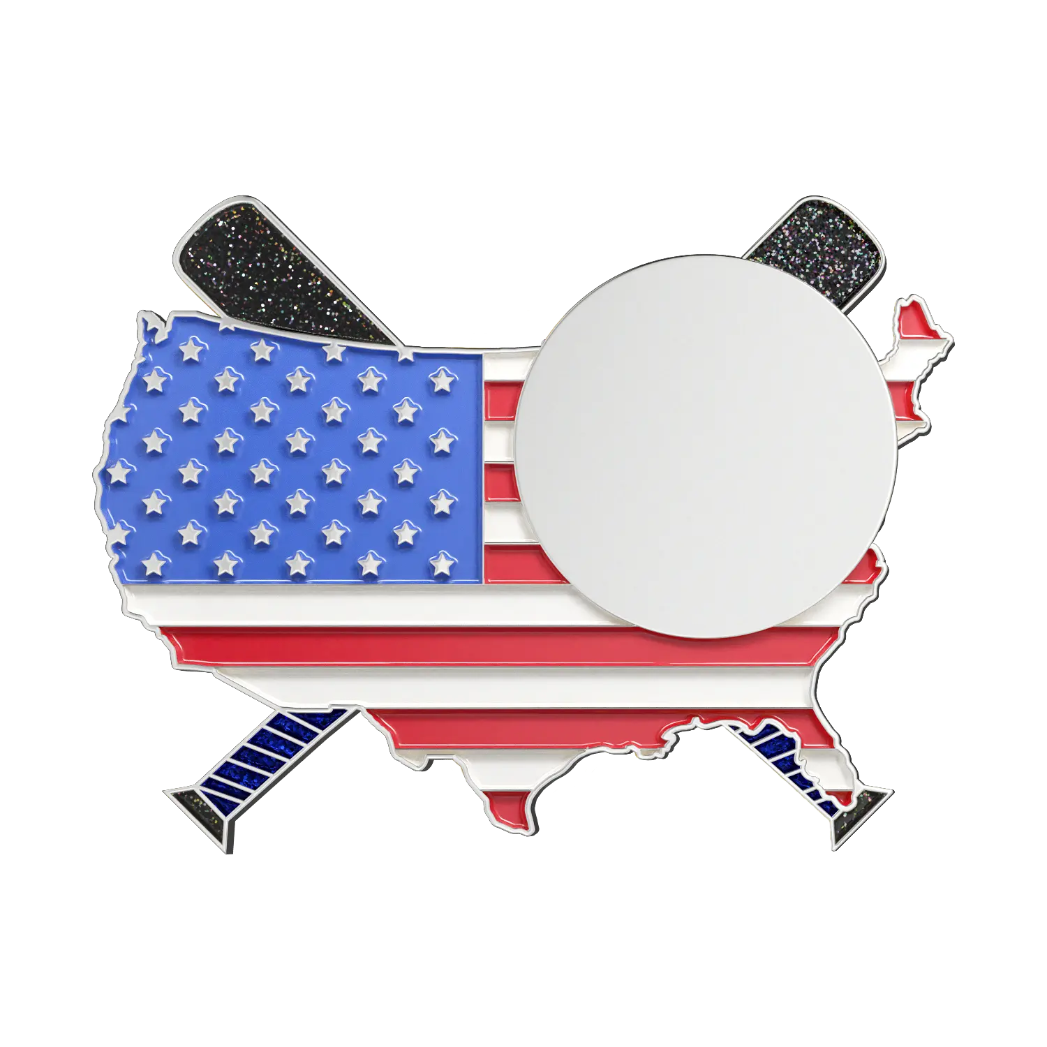 Flag Baseball Sunamel Trading Pins