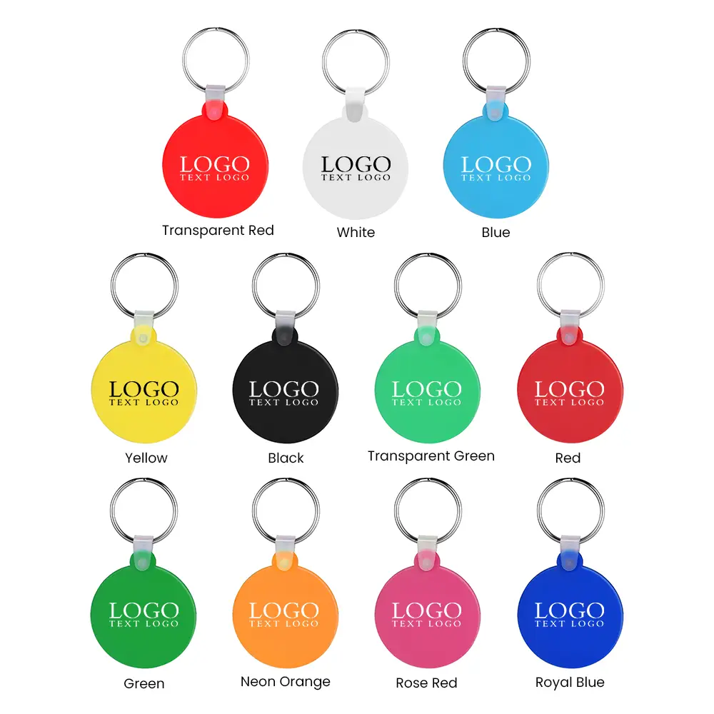 KC-SC-RND Custom Round Silicone Keychain