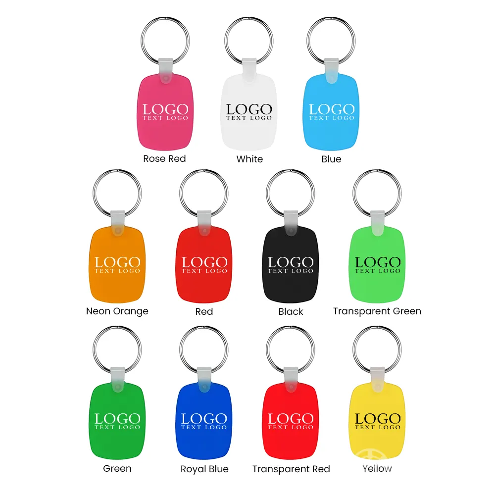 KC-SC-RCR Custom Oval Shaped Silicone Keychain KC-SC-RCR Custom Oval Shaped Silicone Keychain