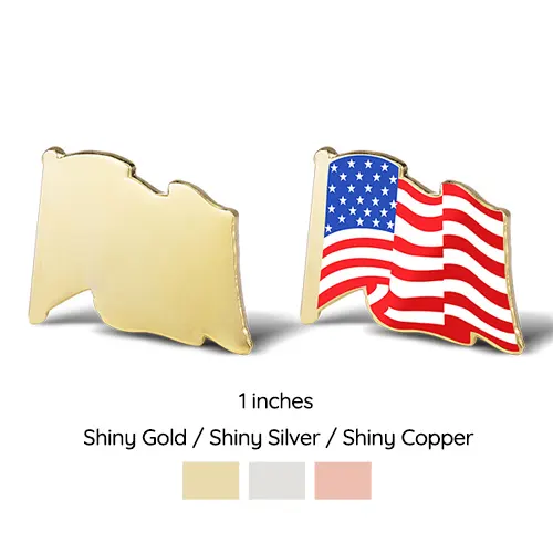 1. Flag Shape Sunamel Pins 1. Flag Shape Sunamel Pins